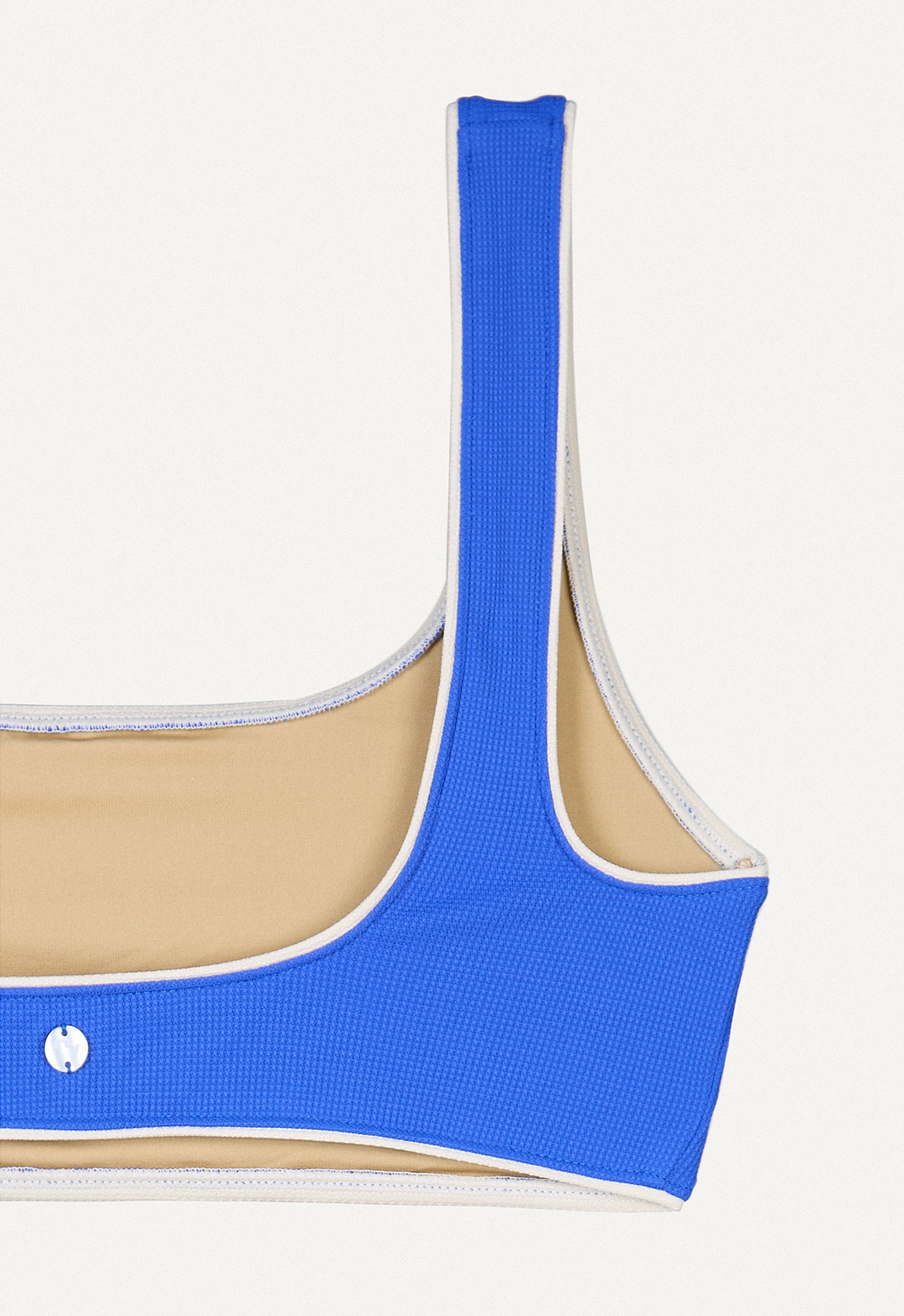 Bikini Top "Vento" in deep sea blue pique