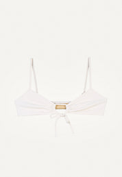 Bikini Top "Joran" in cream white pique