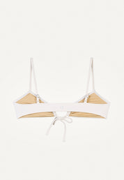 Bikini Top "Joran" in cream white pique