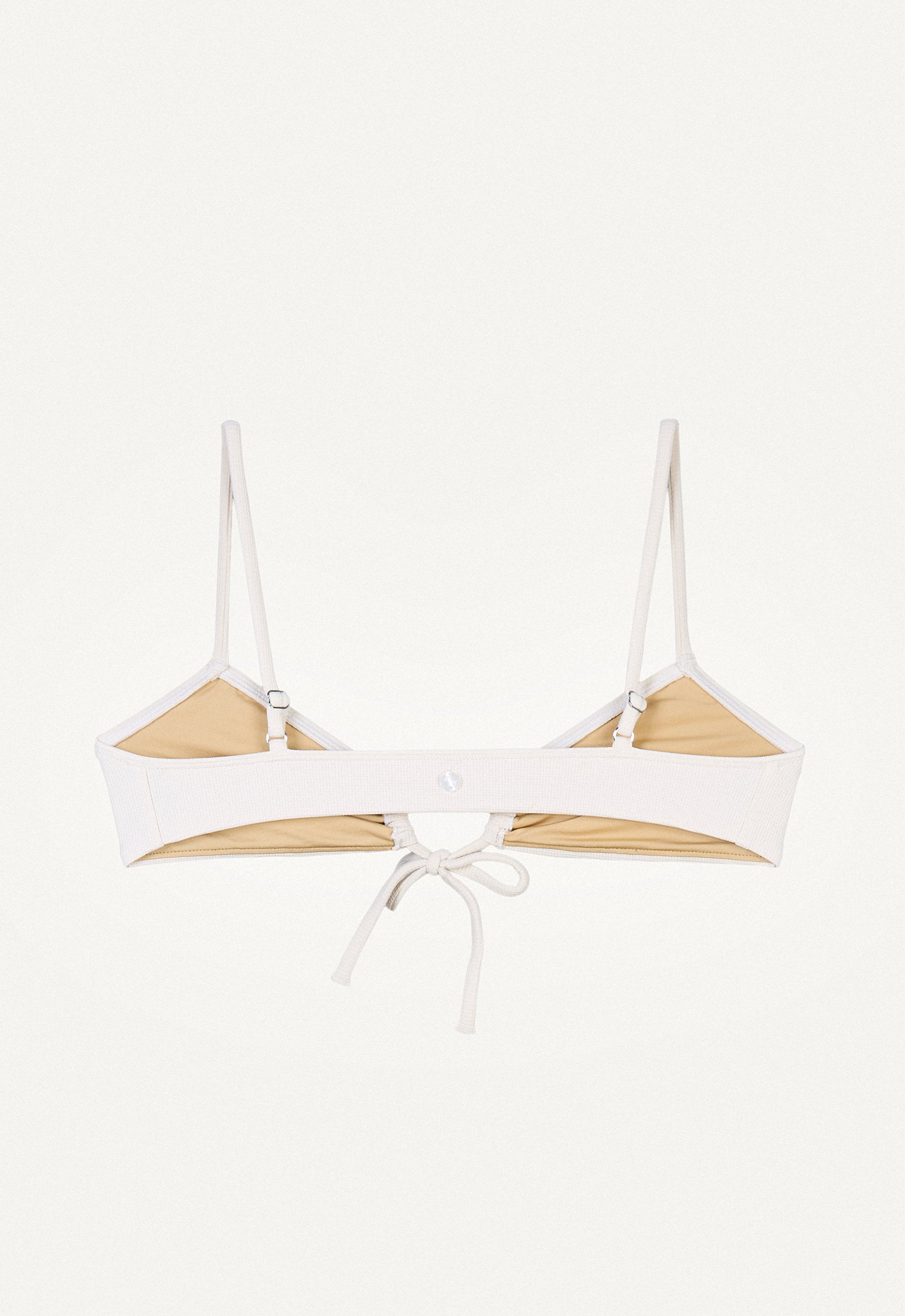 Bikini Top "Joran" in cream white pique