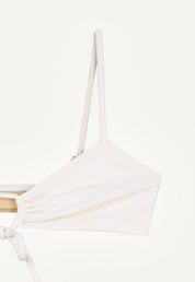Bikini Top "Joran" in cream white pique