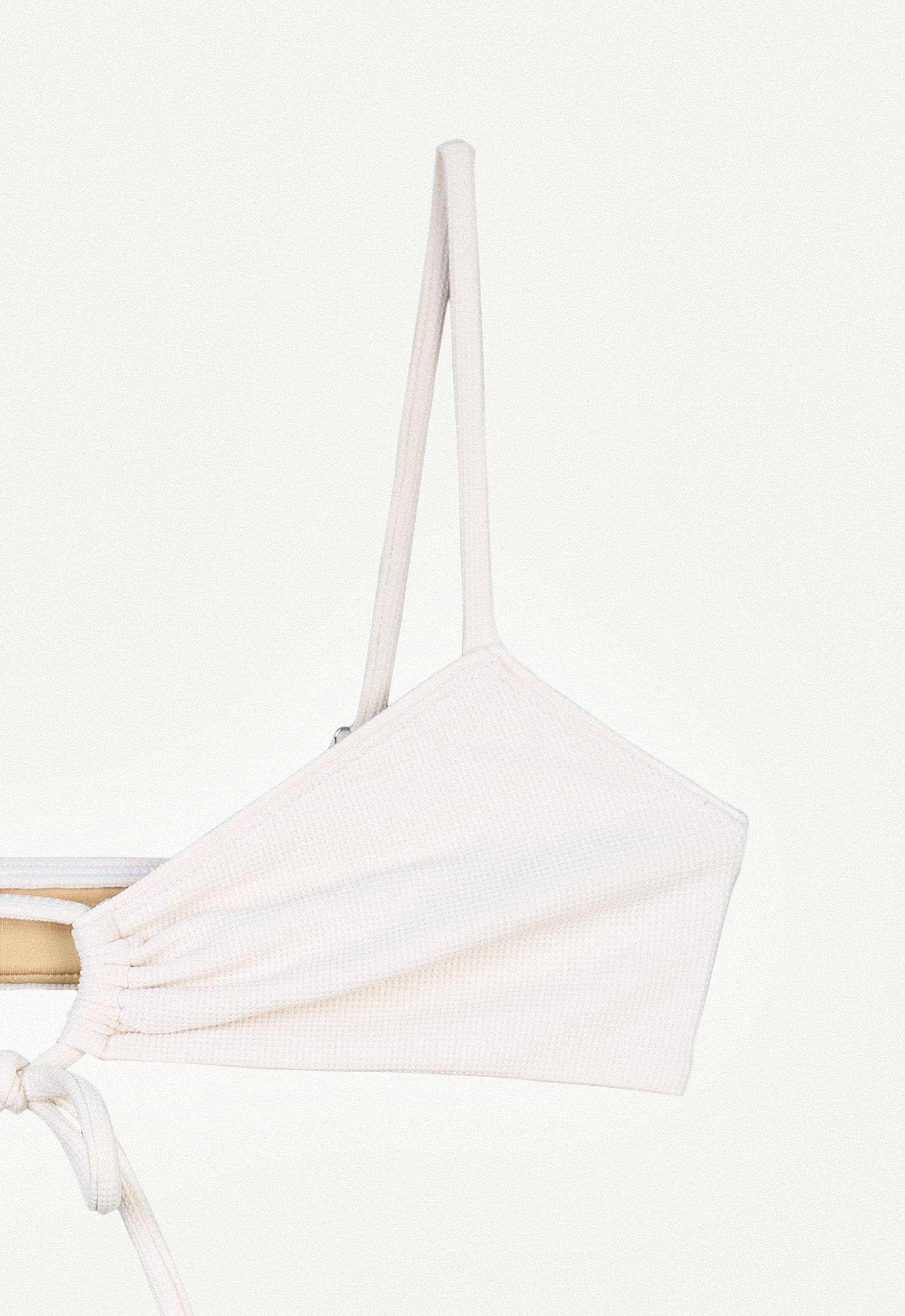 Bikini Top "Joran" in cream white pique