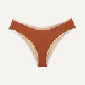 Bikini Bottom "Calima" in chestnut brown pique