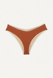 Bikini Bottom "Calima" in chestnut brown pique