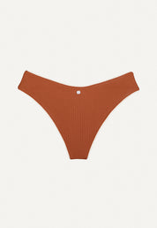 Bikini Bottom "Calima" in chestnut brown pique