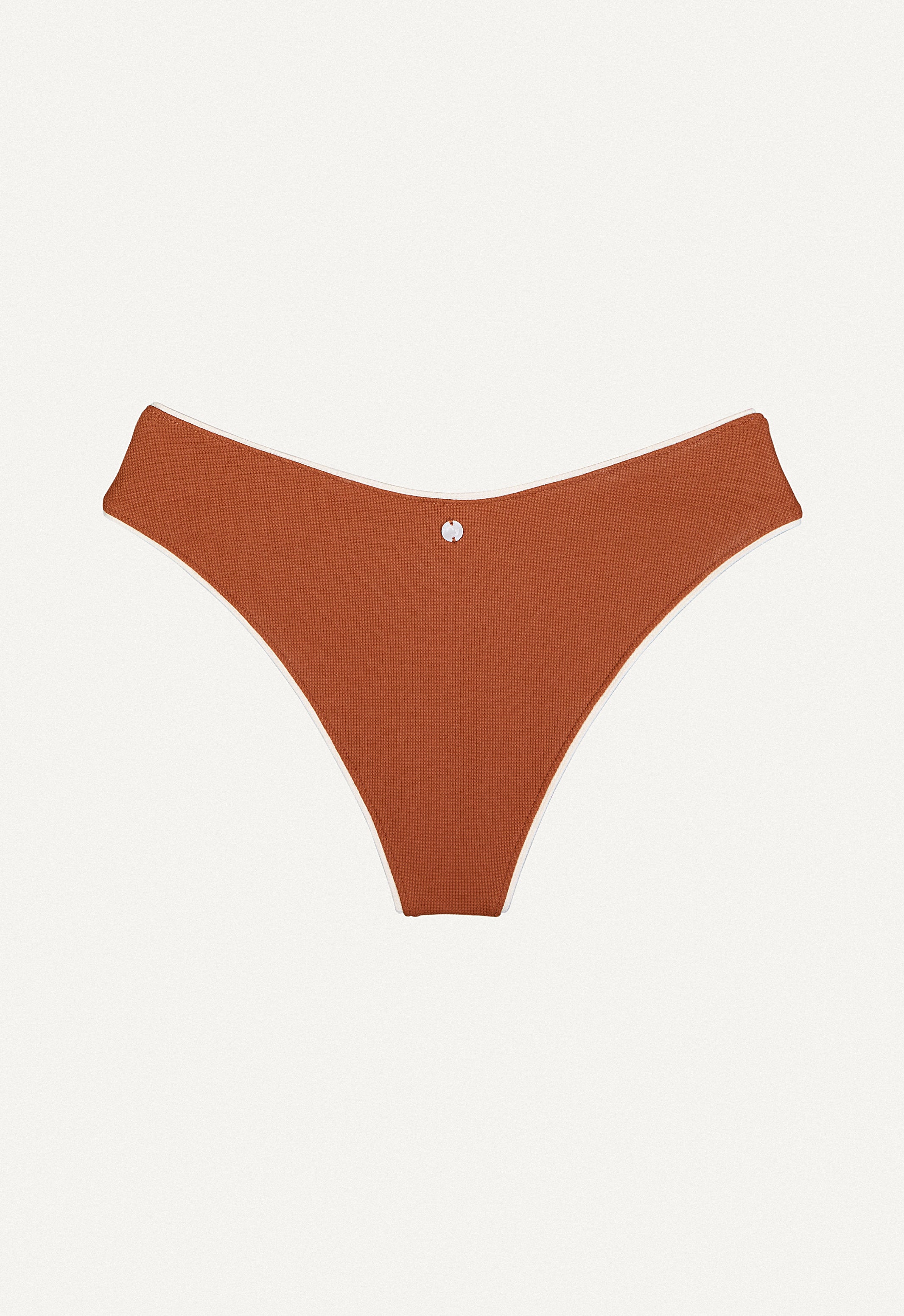 Bikini Bottom "Calima" in chestnut brown pique