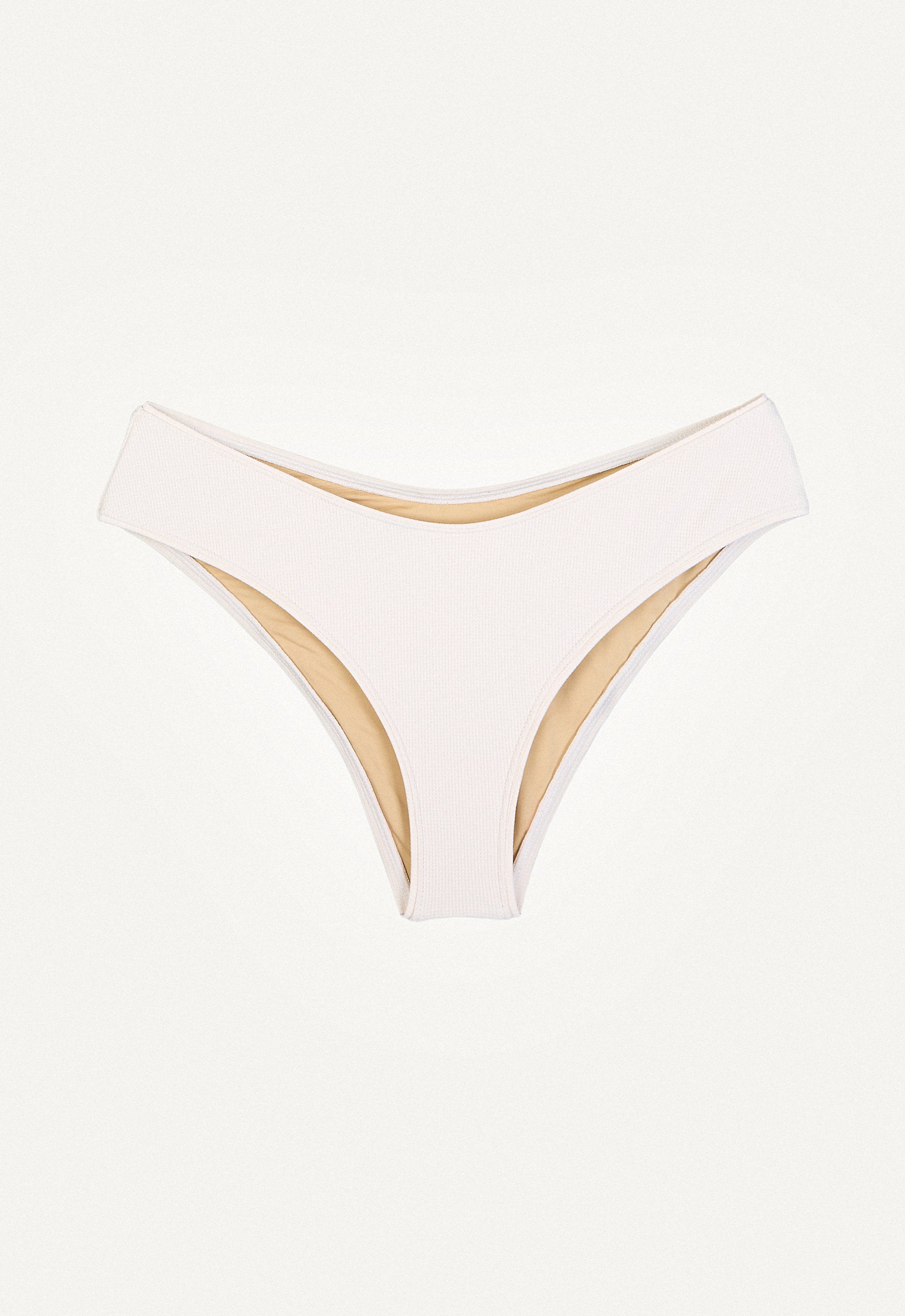 Bikini Bottom "Calima" in cream white pique