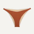 Bikini Bottom "Notos" in chestnut brown pique
