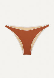 Bikini Bottom "Notos" in chestnut brown pique