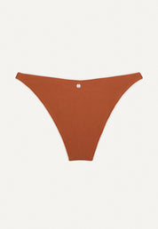 Bikini Bottom "Notos" in chestnut brown pique