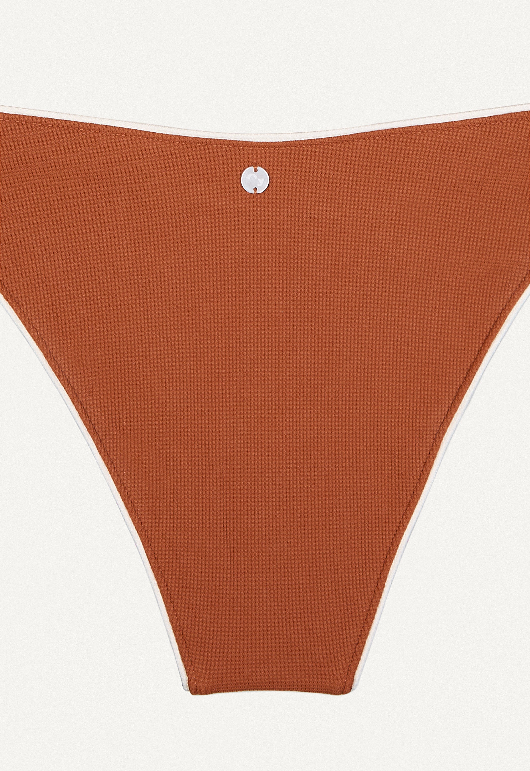 Bikini Bottom "Notos" in chestnut brown pique