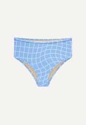 Bikini Bottom "Samun" in blue pool print terry