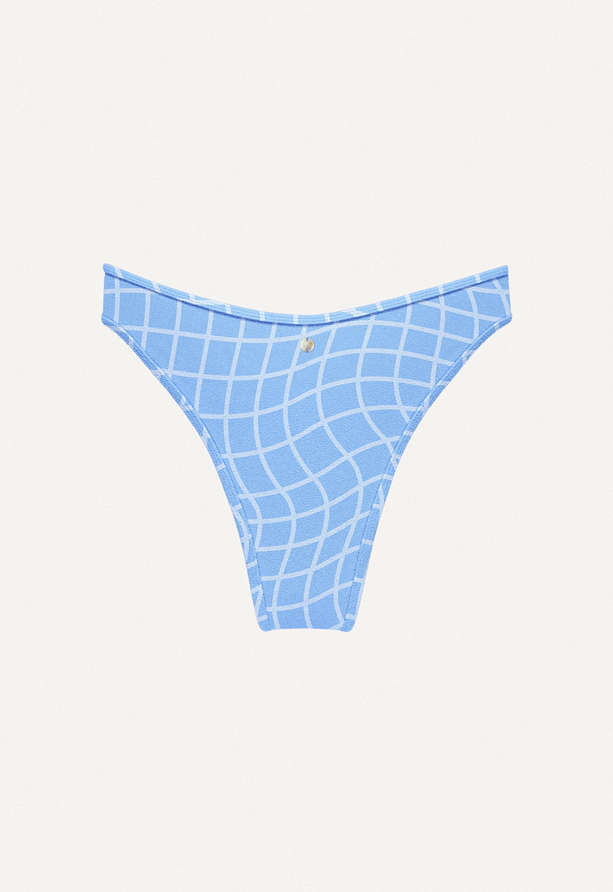 Bikini Bottom "Notos" in blue pool print terry