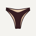 Bikini Bottom "Notos" in dark brown terry