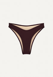 Bikini Bottom "Notos" in dark brown terry