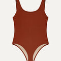 Surf Swimsuit "Zephyr" in terracotta terry