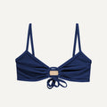 Bikini Top "Joran" in dark blue terry