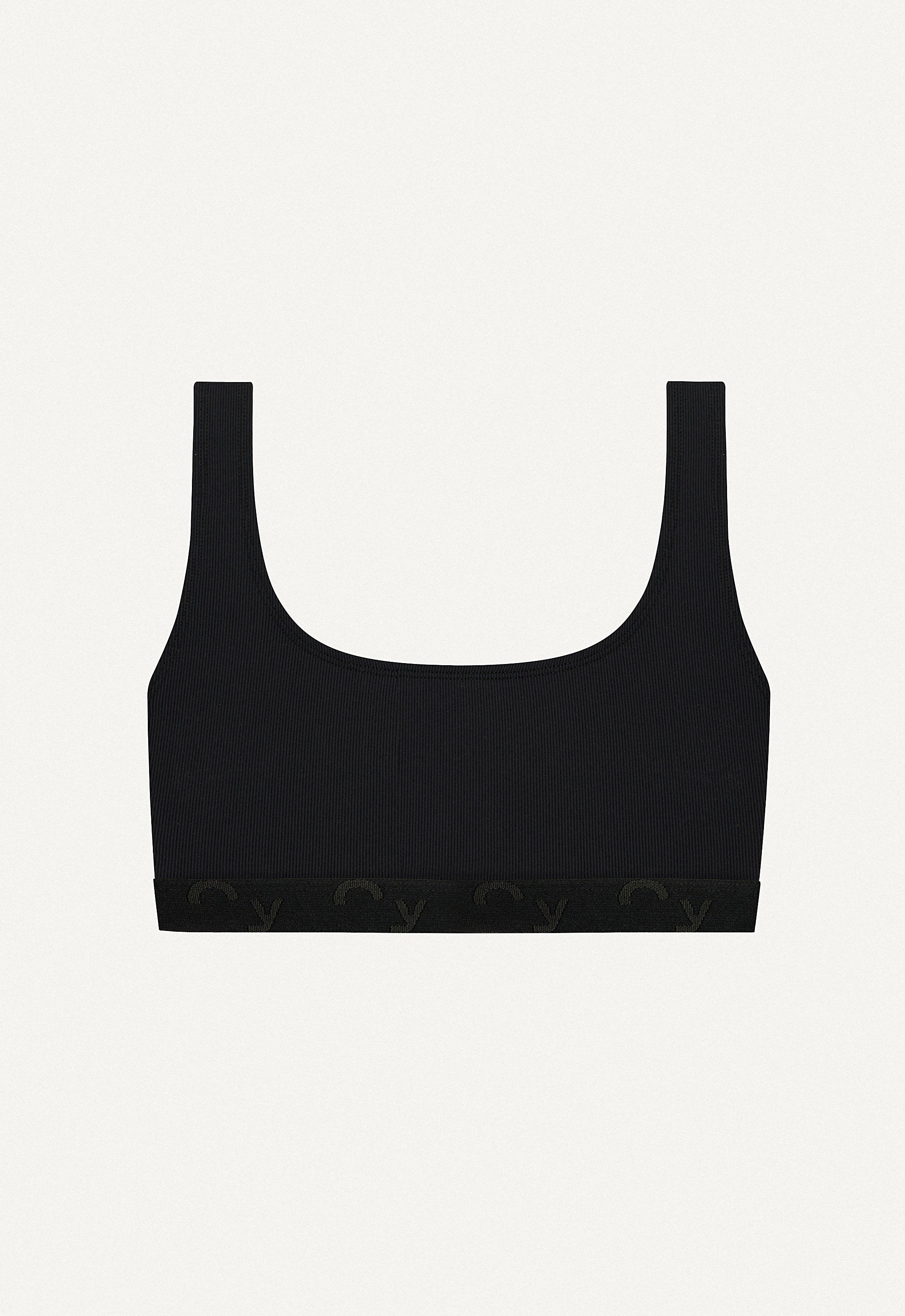 Surf & Yoga Top "Vento Dyn." in black rib