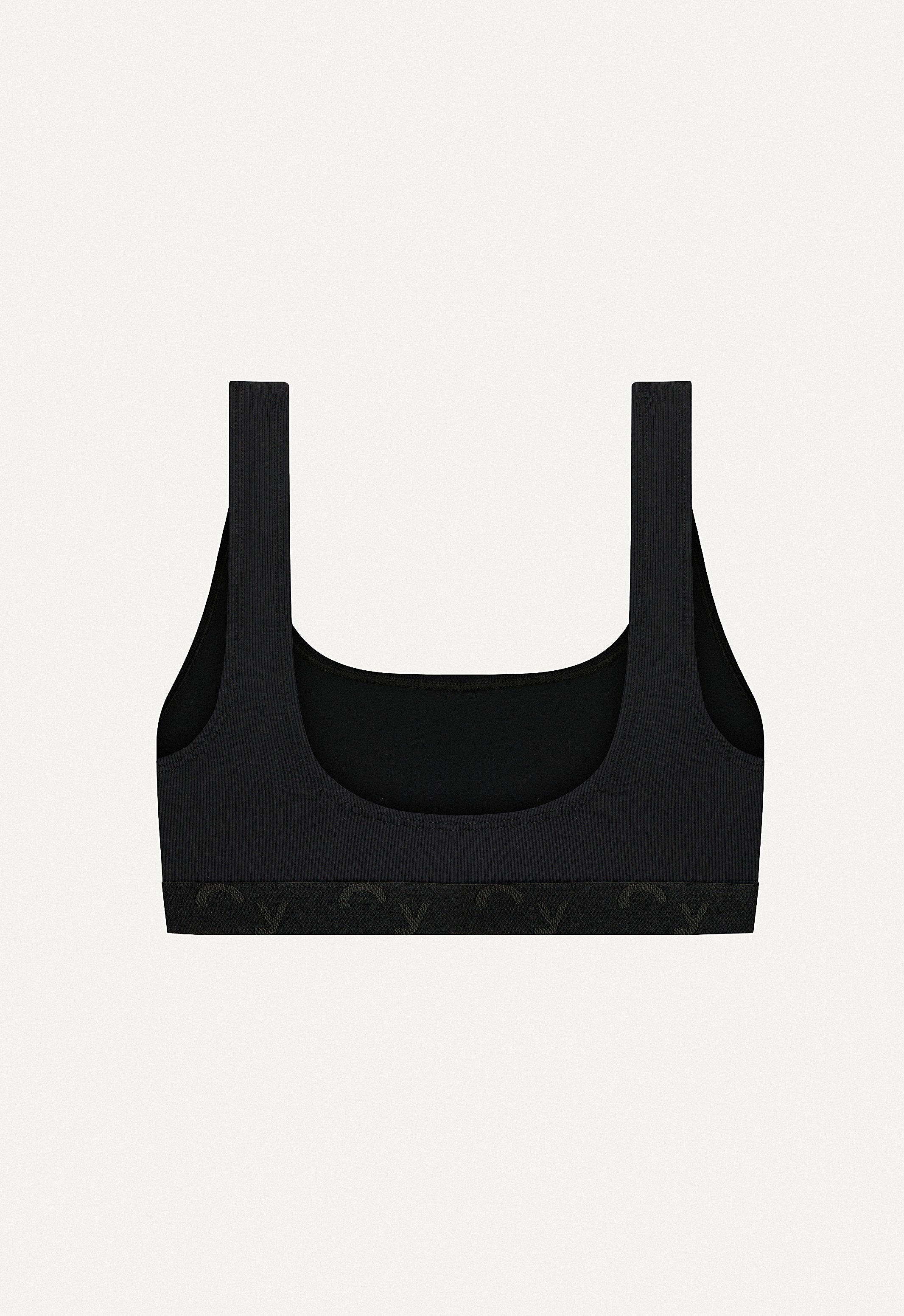 Surf & Yoga Top "Vento Dyn." in black rib