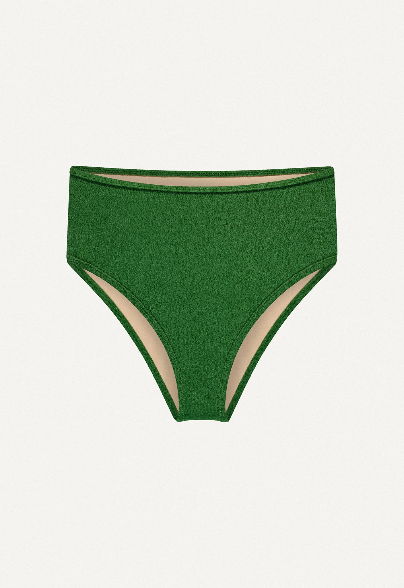 Bikini Hose „Samun“ in Dunkelgrün Frottee