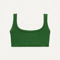 Bikini Top “Vento” in dark green terry