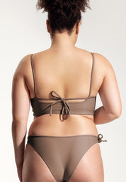 Surf Bikini Top "Buri" in brown