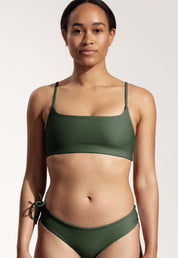 Surf Bikini Top "Buri" in dark green