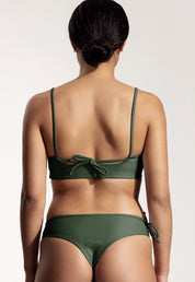 Surf Bikini Top "Buri" in dark green