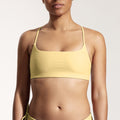 Surf Bikini Top "Buri" in pale yellow