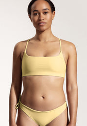 Surf Bikini Top "Buri" in pale yellow