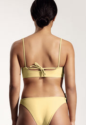 Surf Bikini Top "Buri" in pale yellow