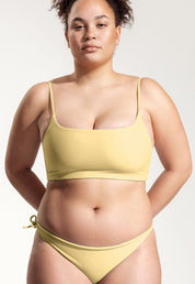 Surf Bikini Top "Buri" in pale yellow