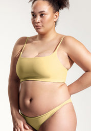 Surf Bikini Top "Buri" in pale yellow