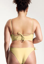 Surf Bikini Top "Buri" in pale yellow