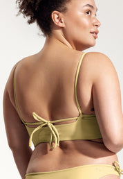 Surf Bikini Top "Buri" in pale yellow