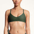 Surf Bikini Top "Dace" in dark green