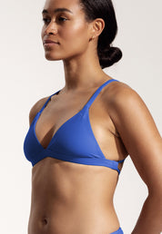 Surf Bikini Top "Esox" in deep sea blue