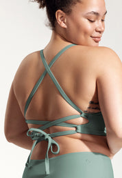 Surf Bikini Top "Goby" in ice blue