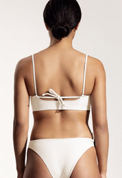 Surf Bikini Top "Buri" in creme white