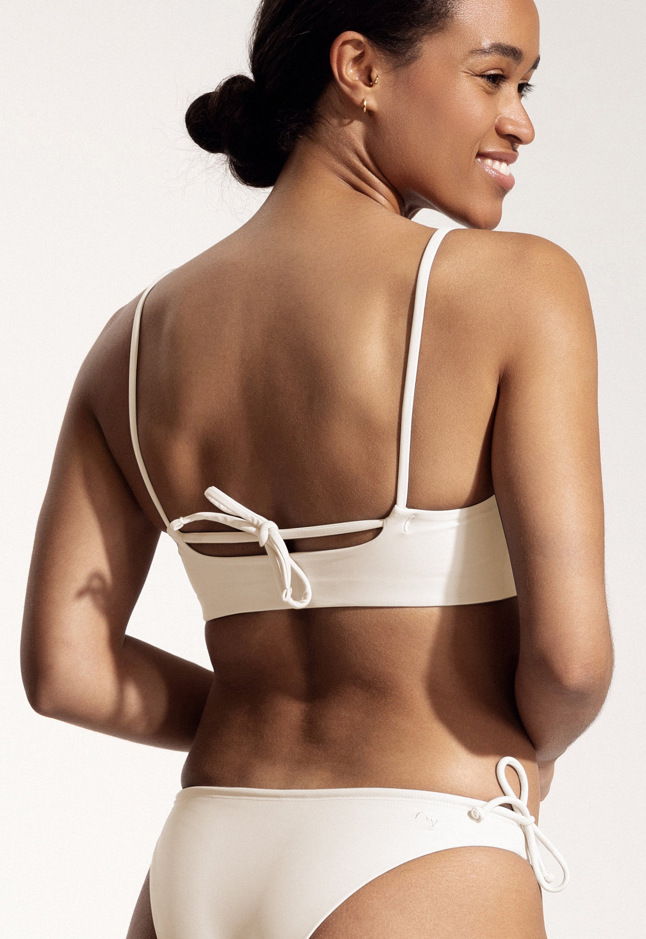 Surf Bikini Top "Buri" in creme white