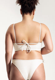 Surf Bikini Top "Buri" in creme white