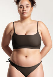 Surf Bikini Oberteil „Buri“ in Dunkelbraun