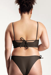 Surf Bikini Oberteil „Buri“ in Dunkelbraun