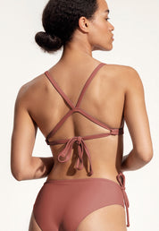 Surf Bikini Oberteil „Dace“ in Lehmrot