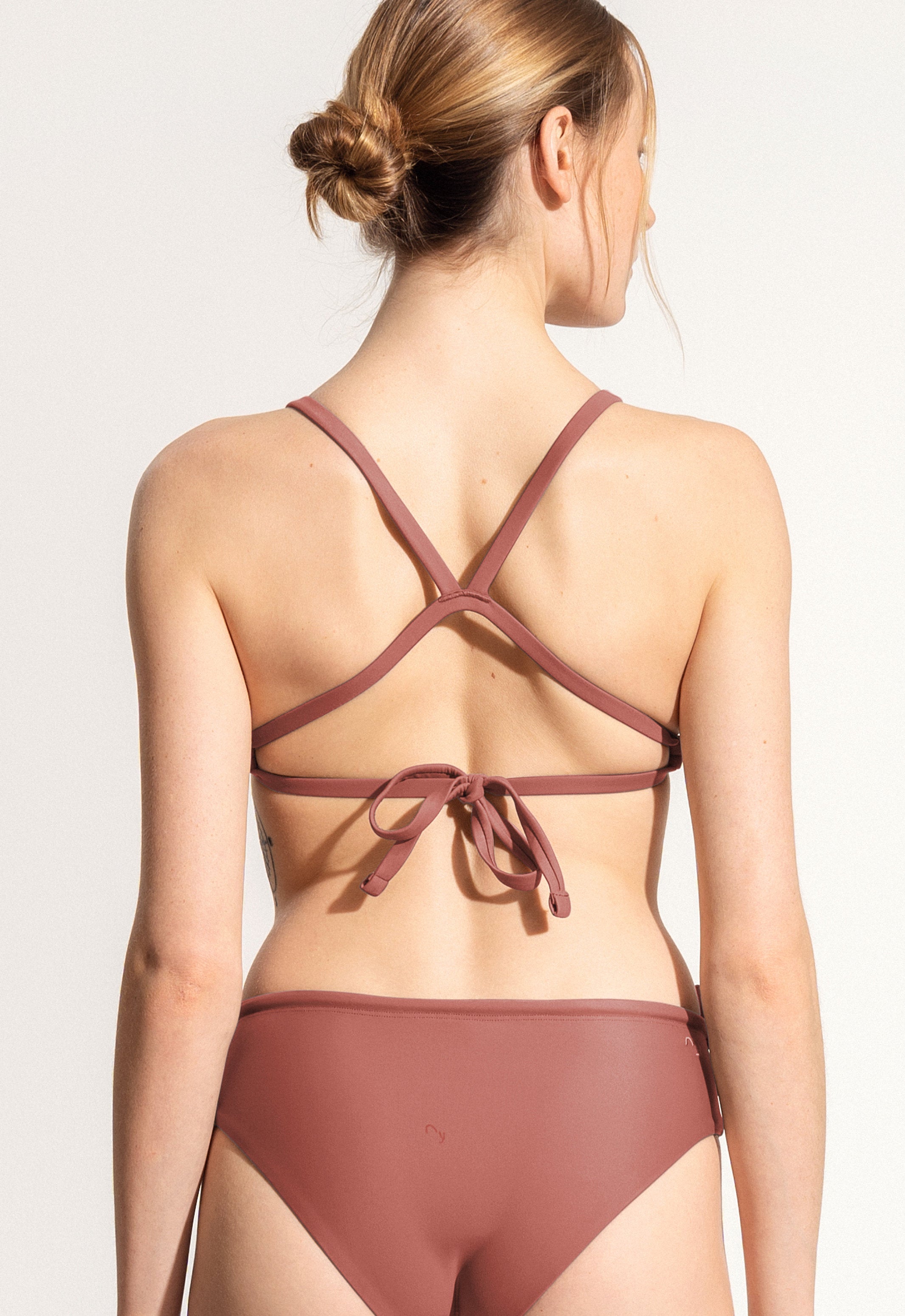 Surf Bikini Oberteil „Dace“ in Lehmrot