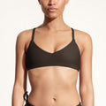 Surf Bikini Top "Dace" in dark brown