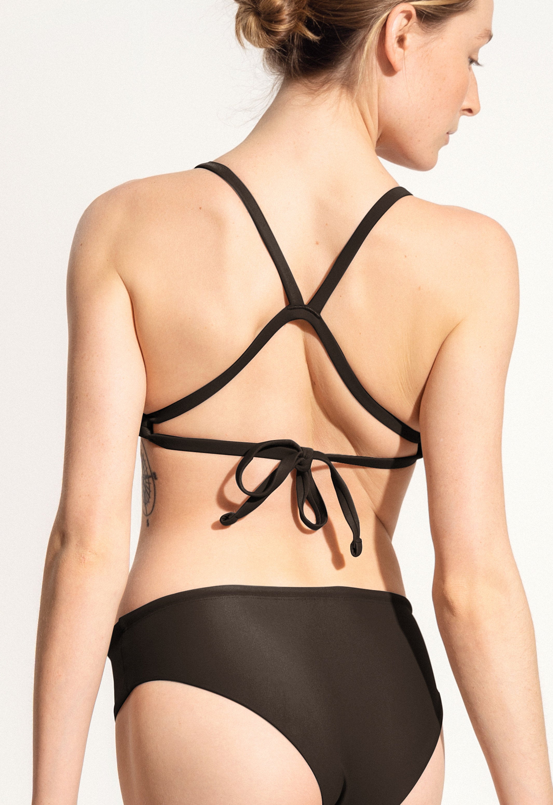 Surf Bikini Top "Dace" in dark brown