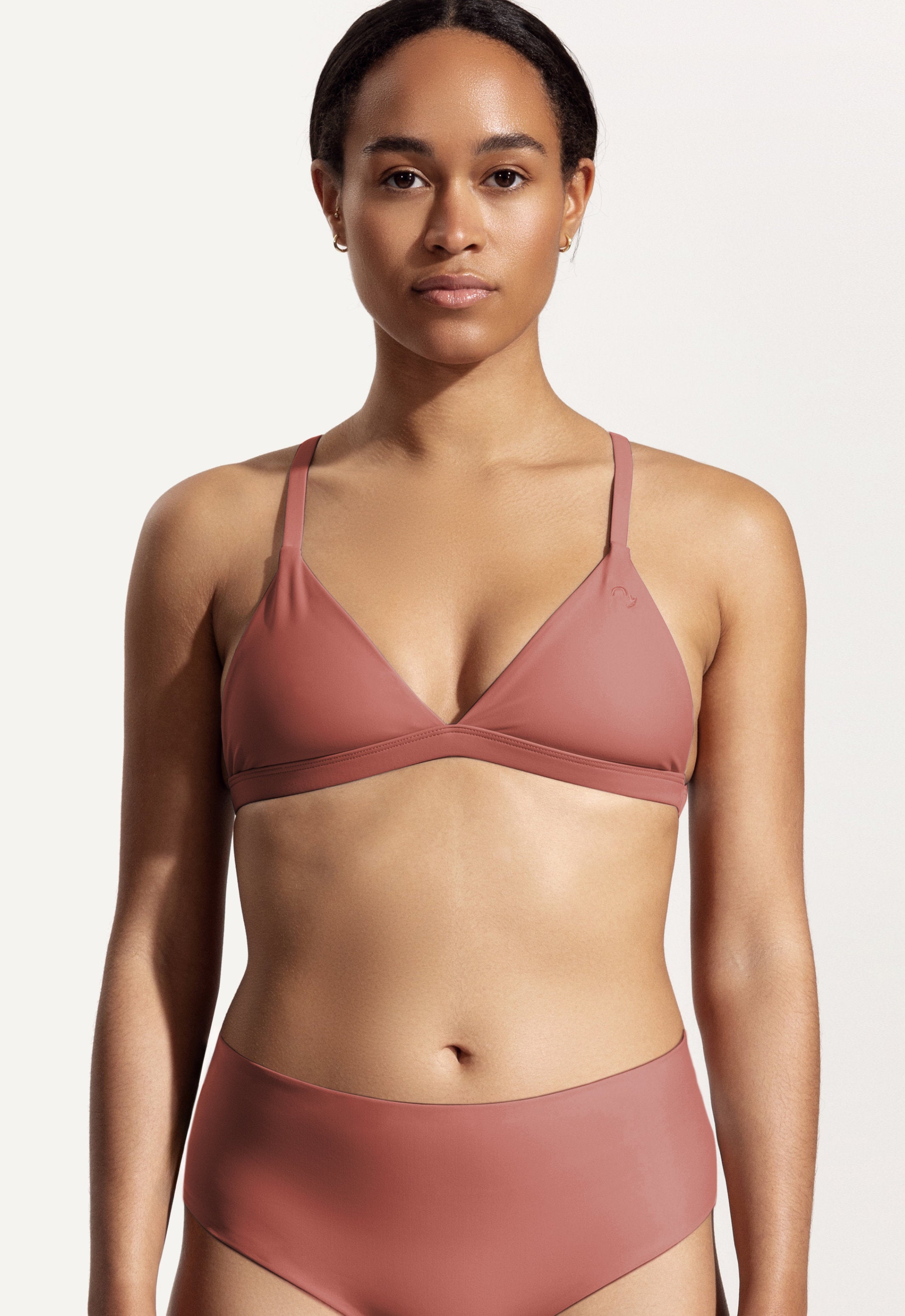 Surf Bikini Top "Esox" in clay red
