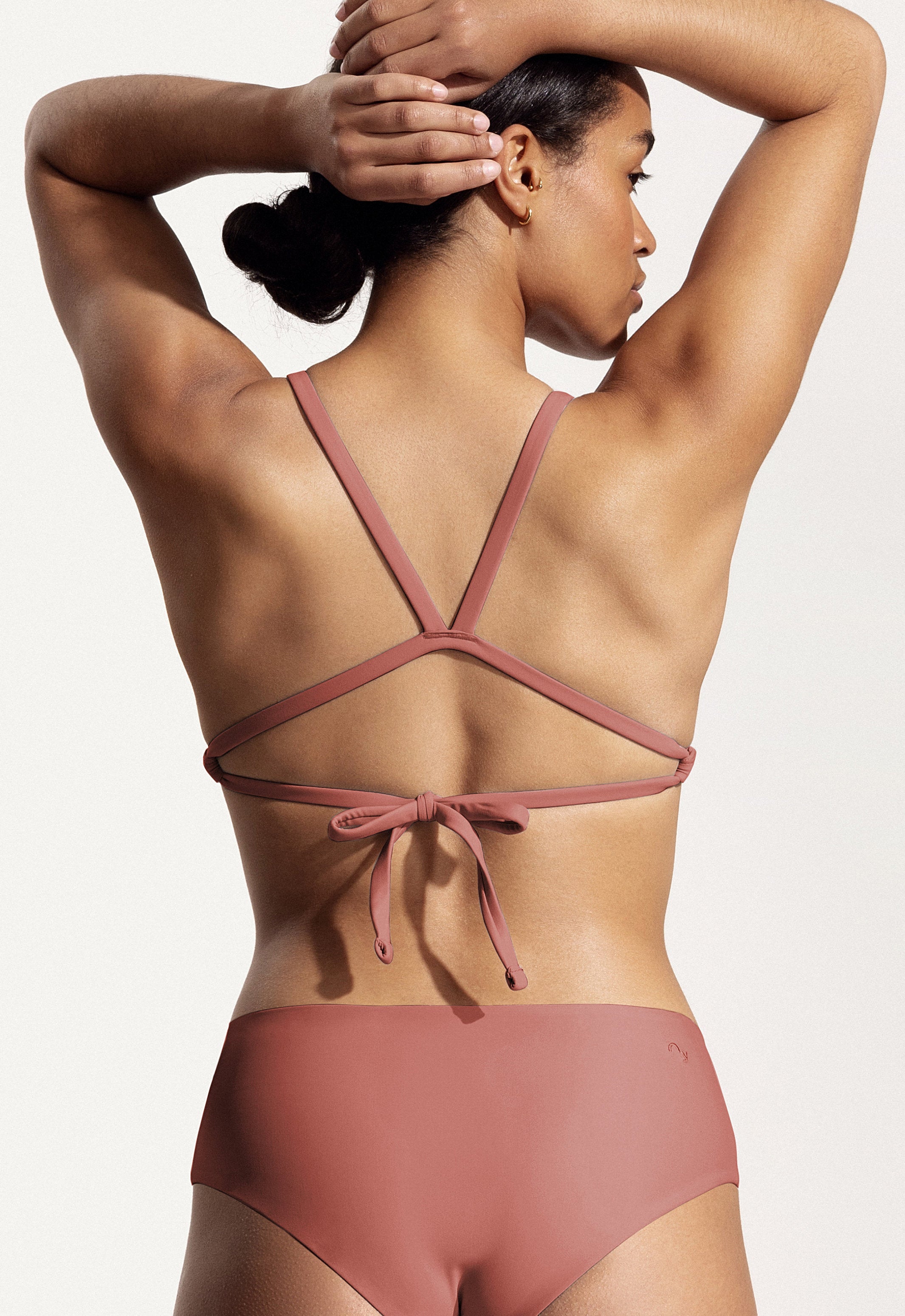 Surf Bikini Top "Esox" in clay red