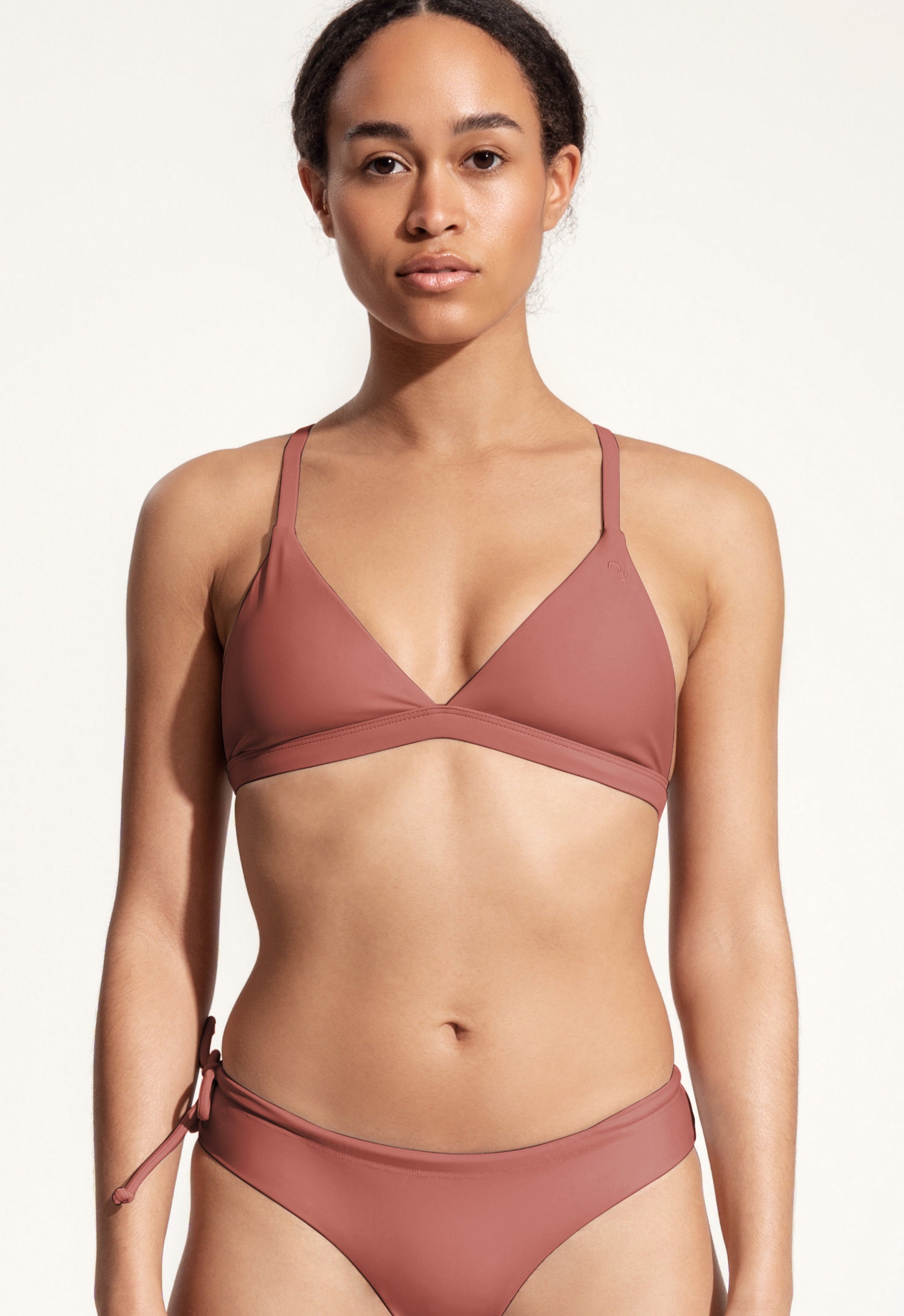 Surf Bikini Top "Esox" in clay red